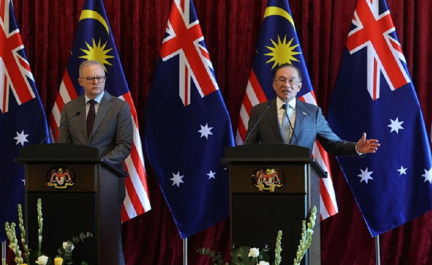 支持结束敌对实现持久解决方案·安华:大马欢迎澳洲对加沙立场