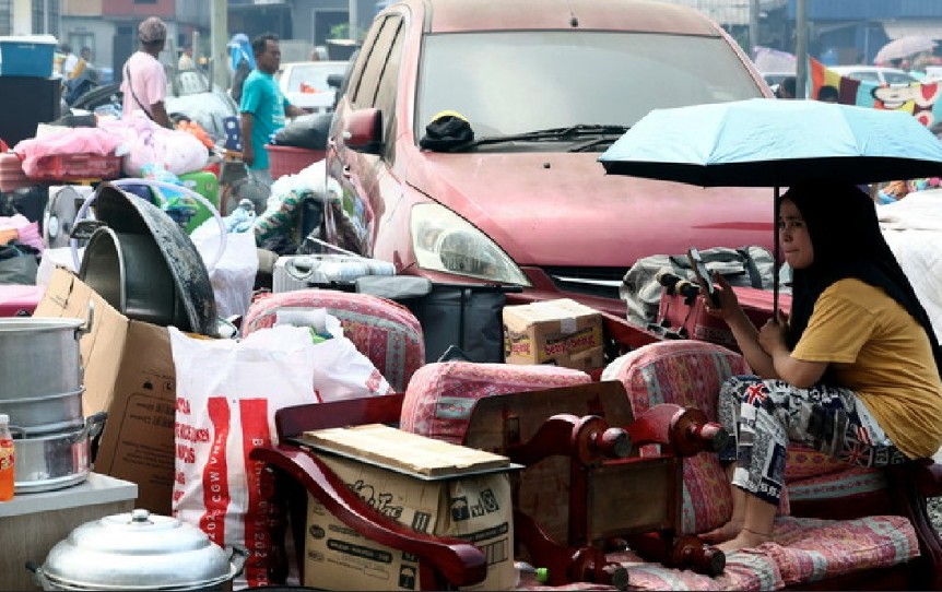 6疏散中心安顿219户共248人·沙天灾委会:总人数还在计算